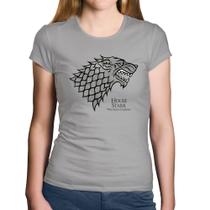 Baby Look Algodão House Stark: Winter is Coming - Foca na Moda