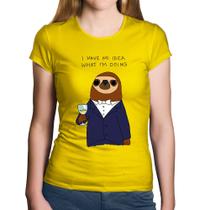 Baby Look Algodão I have no idea what I am doing - Foca na Moda
