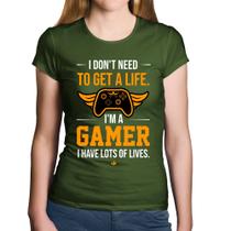 Baby Look Algodão I'm a gamer, I have lots of lives - Foca na Moda