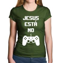 Baby Look Algodão Jesus está no controle - Foca na Moda