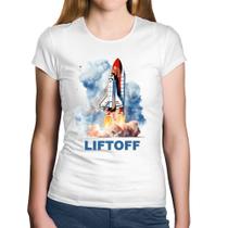 Baby Look Algodão Liftoff: Lançamento do Ônibus Espacial - Foca na Moda