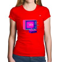 Baby Look Algodão Old School Gamer - Foca na Moda