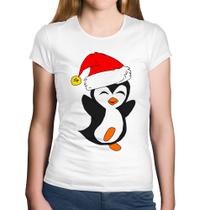 Baby Look Algodão Pinguim Noel - Foca na Moda
