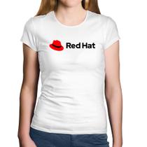 Baby Look Algodão Red Hat Linux Logo - Foca na Moda
