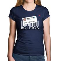 Baby Look Algodão Stop the Count Boletos - Foca na Moda