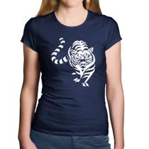 Baby Look Algodão Tigre Traços - Foca na Moda