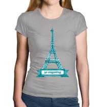 Baby Look Algodão Torre Eiffel Amazing - Foca na Moda