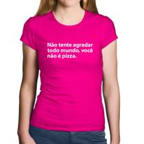 Baby Look Algodão Você não é pizza - Foca na Moda