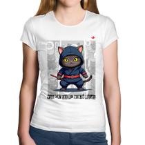 Baby Look Algodão You cat see my ninja moves - Foca na Moda