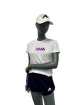 Baby Look Ama Sport Branca/Roxo Degradê Athena Baby Look Ama Sport Branca/Roxo Degradê Athena