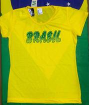Baby Look Amarela Brasil