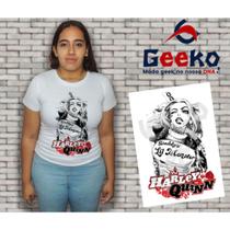 Baby Look Arlequina - Harley Quinn - Geeko