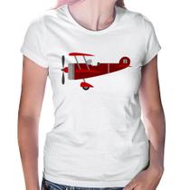 Baby Look Avião Biplano - Foca na Moda