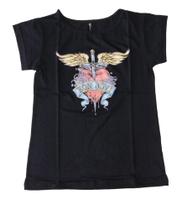 Baby Look bandas filmes série desenho Satira gato blusinha RCH