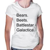 Baby Look Bears. Beets. Battlestar Galactica. - Foca na Moda