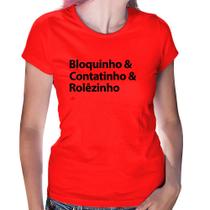 Baby Look Bloquinho & Contatinho & Rolêzinho - Foca na Moda
