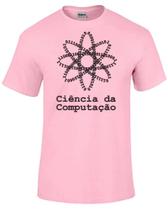 Baby look blusa feminina ou Camiseta Ciência da computação binario