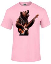 Baby look blusa feminina ou Camiseta contra baixo urso rock bear Baby look blusa feminina ou Camiseta contra baixo urso rock bear