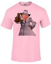 Baby look blusa feminina ou Camiseta inspetor bugiganga desenho antigo