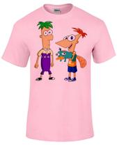 Baby look blusa feminina ou Camiseta Phineas e Feb desenho antigo Baby look blusa feminina ou Camiseta Phineas e Feb desenho antigo