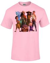 Baby look blusa feminina ou Camiseta Raya princesa espada