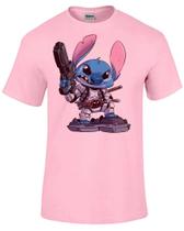 Baby look blusa feminina ou Camiseta Stitch deadpool desenho animado Baby look blusa feminina ou Camiseta Stitch deadpool desenho animado