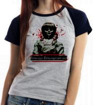 Baby look blusa feminina ou Camiseta unissex Annabelle