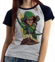 Baby look blusa feminina ou Camiseta unissex Arqueiro Verde Baby look blusa feminina ou Camiseta unissex Arqueiro Verde