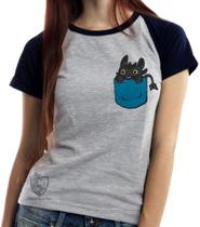Baby look blusa Feminina ou Camiseta Unissex Banguela bolso