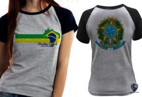 Baby look blusa feminina ou Camiseta unissex Brasileiro Patriota