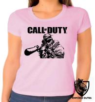 Baby look blusa Feminina ou Camiseta Unissex Call of Duty jogo game ps4 ps3