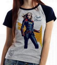 Baby look blusa feminina ou Camiseta unissex Capitã Marvel Carol Danvers Baby look blusa feminina ou Camiseta unissex Capitã Marvel Carol Danvers