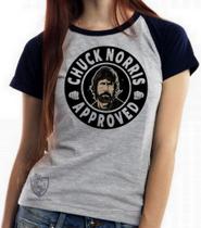 Baby look blusa feminina ou Camiseta unissex Chuck Norris approved