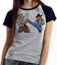 Baby look blusa feminina ou Camiseta unissex Chuck Norris Massacre