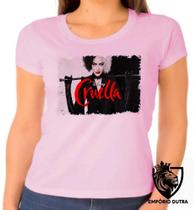 Baby look blusa Feminina ou Camiseta Unissex Cruella De Vil 101 dalmatas Baby look blusa Feminina ou Camiseta Unissex Cruella De Vil 101 dalmatas