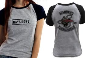 Baby look blusa Feminina ou Camiseta Unissex Days Gone Emblema