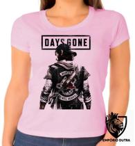 Baby look blusa Feminina ou Camiseta Unissex Days Gone game zoombie tiro