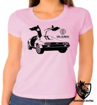 Baby look blusa Feminina ou Camiseta Unissex De volta para o futuro DeLorean Baby look blusa Feminina ou Camiseta Unissex De volta para o futuro DeLorean