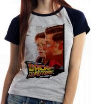 Baby look blusa feminina ou Camiseta unissex De volta para o futuro Marty George McFly