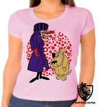 Baby look blusa Feminina ou Camiseta Unissex Dick Vigarista Mutley corrida maluca Baby look blusa Feminina ou Camiseta Unissex Dick Vigarista Mutley corrida maluca