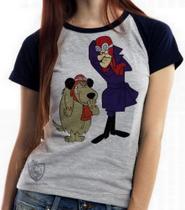 Baby look blusa feminina ou Camiseta unissex Dick Vigarista Mutley rindo Baby look blusa feminina ou Camiseta unissex Dick Vigarista Mutley rindo