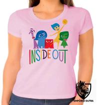 Baby look blusa Feminina ou Camiseta Unissex Divertida mente inside out Baby look blusa Feminina ou Camiseta Unissex Divertida mente inside out