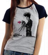Baby look blusa feminina ou Camiseta unissex Edward mãos de tesoura Baby look blusa feminina ou Camiseta unissex Edward mãos de tesoura