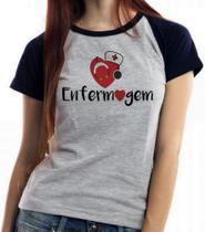 Baby look blusa feminina ou Camiseta unissex Enfermagem love esteto