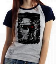 Baby look blusa feminina ou Camiseta unissex Exterminador do Futuro 1984