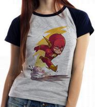Baby look blusa feminina ou Camiseta unissex Flash