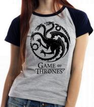 Baby look blusa Feminina ou Camiseta Unissex Game of Thrones Baby look blusa Feminina ou Camiseta Unissex Game of Thrones