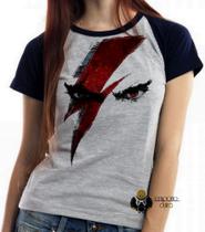 Baby look blusa feminina ou Camiseta unissex God of War Kratos