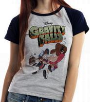 Baby look blusa feminina ou Camiseta unissex Gravity Falls desenho