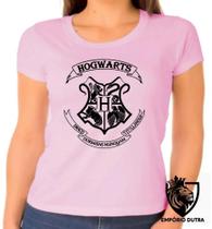 Baby look blusa Feminina ou Camiseta Unissex Hogwarts harry potter simbolo preto Baby look blusa Feminina ou Camiseta Unissex Hogwarts harry potter simbolo preto